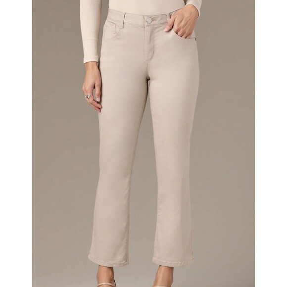 Wit & Wisdom Pants - Wit & Wisdom HIGH RISE MICRO SLIT HEM STRAIGHT LEG PANTS SIze 14